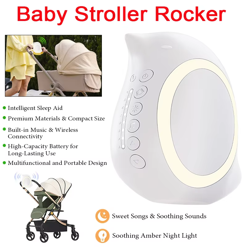 Bluetooth Speaker - Draagbare buiten-babywieg met nachtlampje, multifunctioneel, draadloos