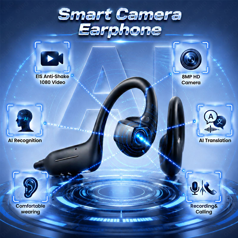 Headphones Wireless - NIEUWE Al Smart Shooting Hoofdtelefoons 800W