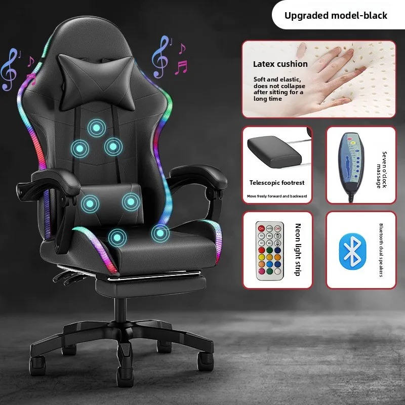 Bluetooth Speaker - Verlichting Bluetooth-luidspreker LED-display Gamingstoel Ankerstoel Massagestoel