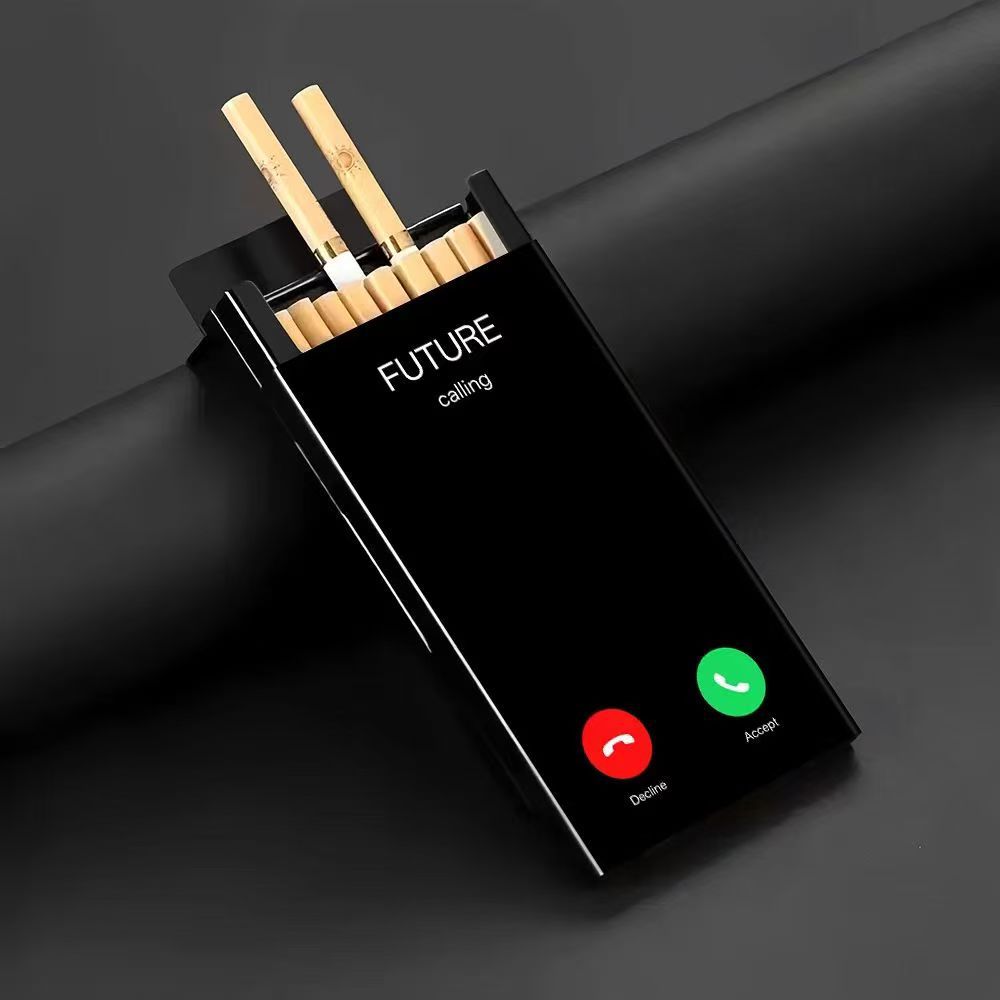 Slank metalen sigarettenetui m - Phone Holder recensie en prijs