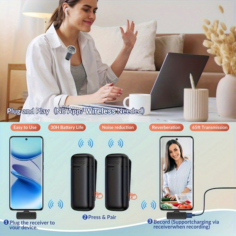 Draadloze lavaliermicrofoon me - Usb Charger recensie en prijs